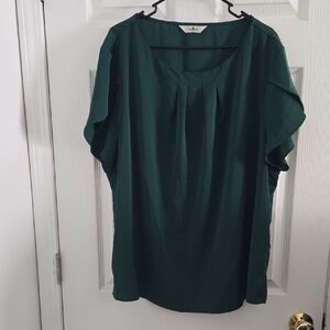 Chic Forest Green Women's Blouse